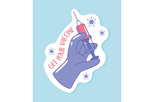 get your vaccine, an Object Illustration by studiogstock