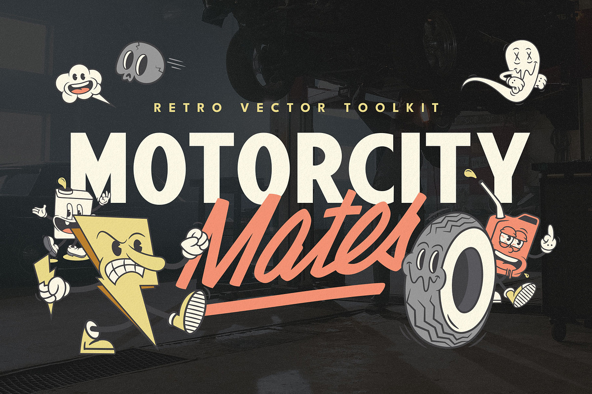 Motorcity Mates v2.0: Vintage Logos, a Person Illustration by Staple. (Photo 1 of 10)