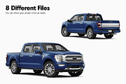 Pickup Truck Mockup 10, a Product Mockup by Mockupix (Thumbnail 7 of 12)