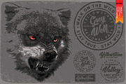GREY WOLF, an Animal Illustration by Artistic & Unique (Thumbnail 2 of 7)