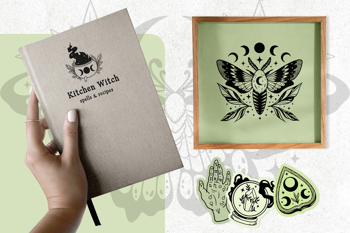 Witchcraft and Celestial Bundle, an Object Illustration by SecondOfJuly (Photo 4 of 5)