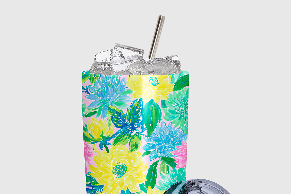 Seamless Preppy Floral Patterns, a Pattern Graphic by The Preppy Artist (Photo 11 of 11)