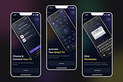 Universal TV Remote Dark Theme Kit, an App Template by DesignBox (Thumbnail 2 of 3)