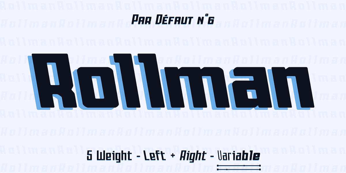 Rollman, a Sans Serif Font by Par Défaut (Photo 1 of 9)