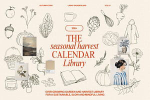 Autumn Icons & Winter Print Studio, a Decorative Illustration by Laras Wonderland