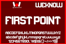 First Point font