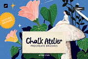 Chalk Atelier Procreate Brushes, a Brush Add-On by Spasibenko Art (Thumbnail 1 of 7)
