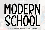 Modern School, a Sans Serif Font by InermediaSTUDIO (Thumbnail 1 of 8)