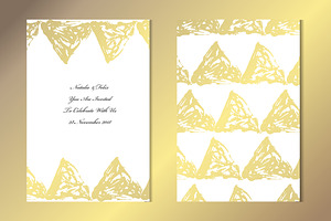 Golden Triangles Card Template