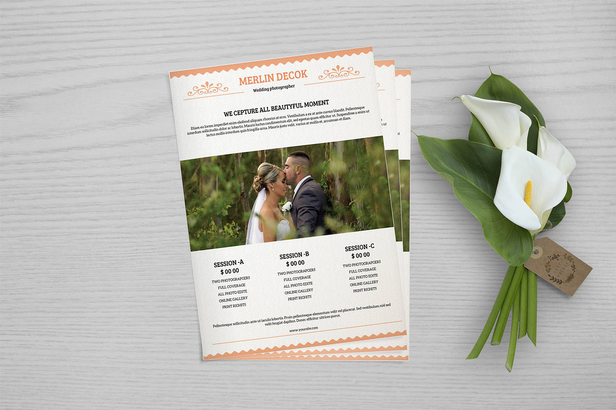 Photography Price List Flyer, a Flyer Template by Template Shop (Photo 4 of 5)