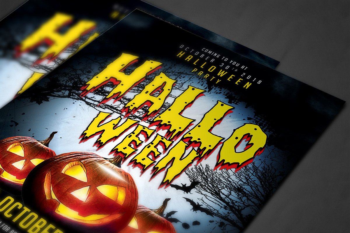 Halloween Party Flyer, a Flyer Template by AfzaalGraphics (Photo 4 of 4)