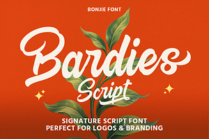 Bardies Bold Script Font