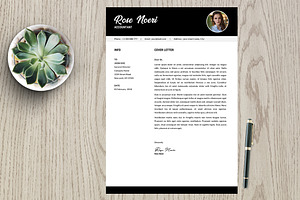 Resume Template 2 Page Pack Rose