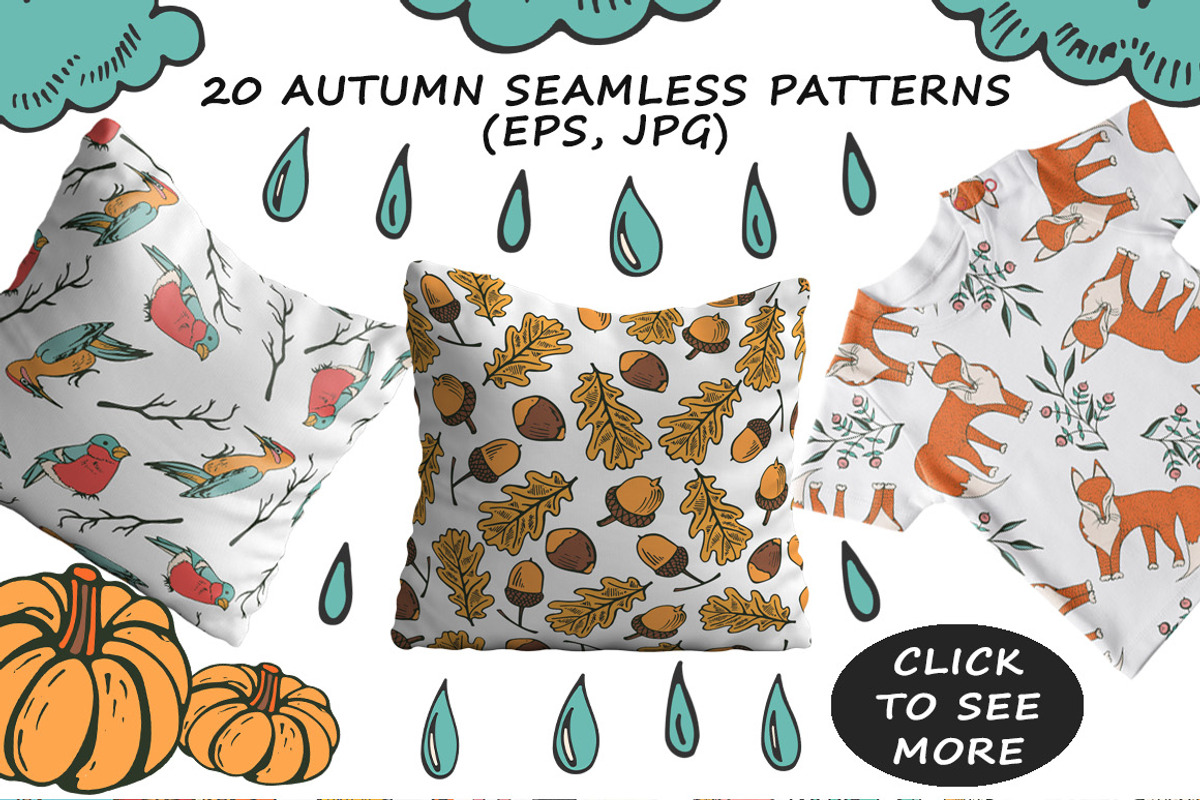 Hello Autumn - Big hand drawn set, an Animal Illustration by Kseniya_design (Photo 5 of 6)