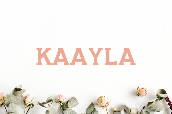 Kaayla Slab Serif Font Pack preview 5