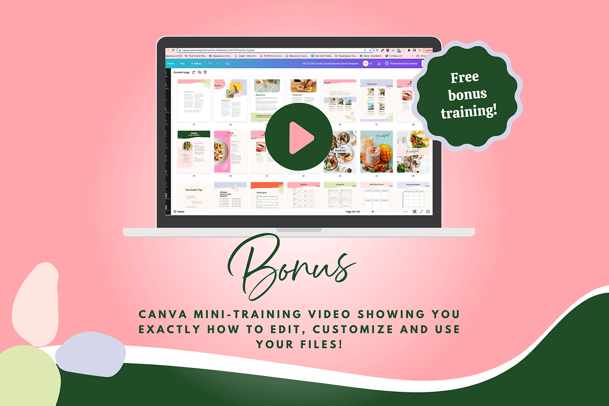 Canva Ebook Template - Health Coach, a Marketing Template by Kurly Creative (Photo 11 of 11)