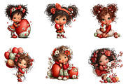 Whimsical Easter Girl Clipart, an Illustration by CreationArt (Thumbnail 4 of 7)