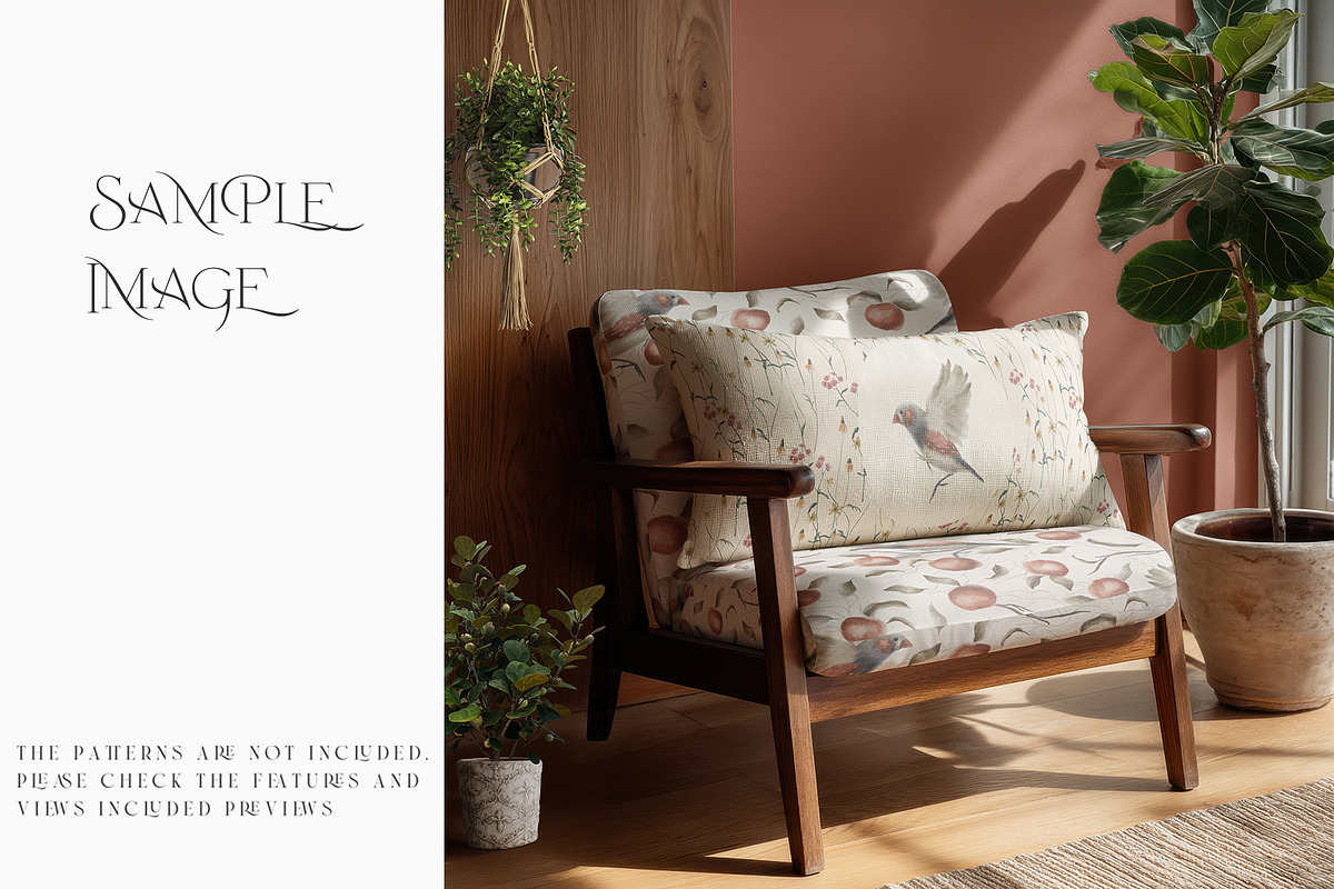 Armchair Upholstery & Pillow Mockups, a Mockup by mock-ups (Photo 17 of 22)