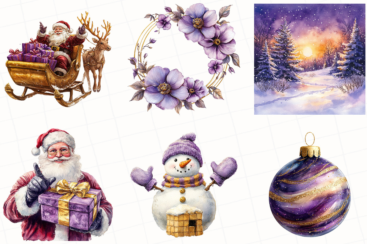 Christmas Sublimation PNG Clipart, an Illustration by OK Design (Photo 5 of 5)