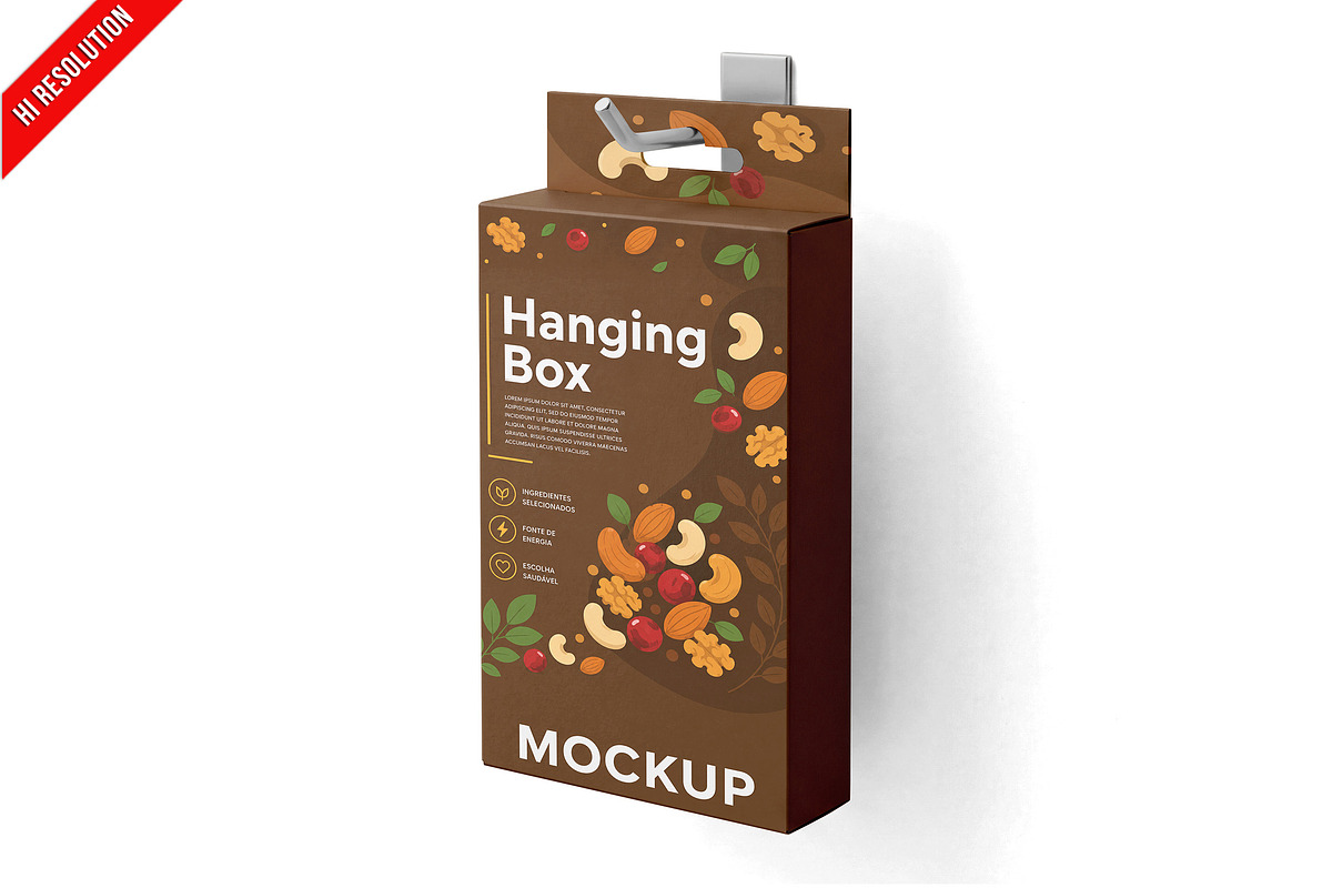 Hanging Box Packaging Mockup PSD, a Packaging Mockup by Bruno's Shop (Photo 1 of 3)
