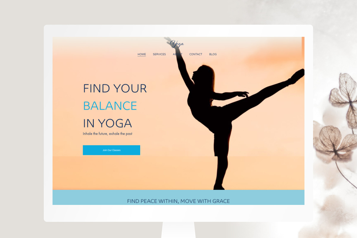 Premium Wix Template for Yoga, a Wix Template by Design House (Photo 9 of 10)