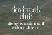 Daybreak Club - Elegant Serif, a Serif Font by subkulturetype (Thumbnail 2 of 12)