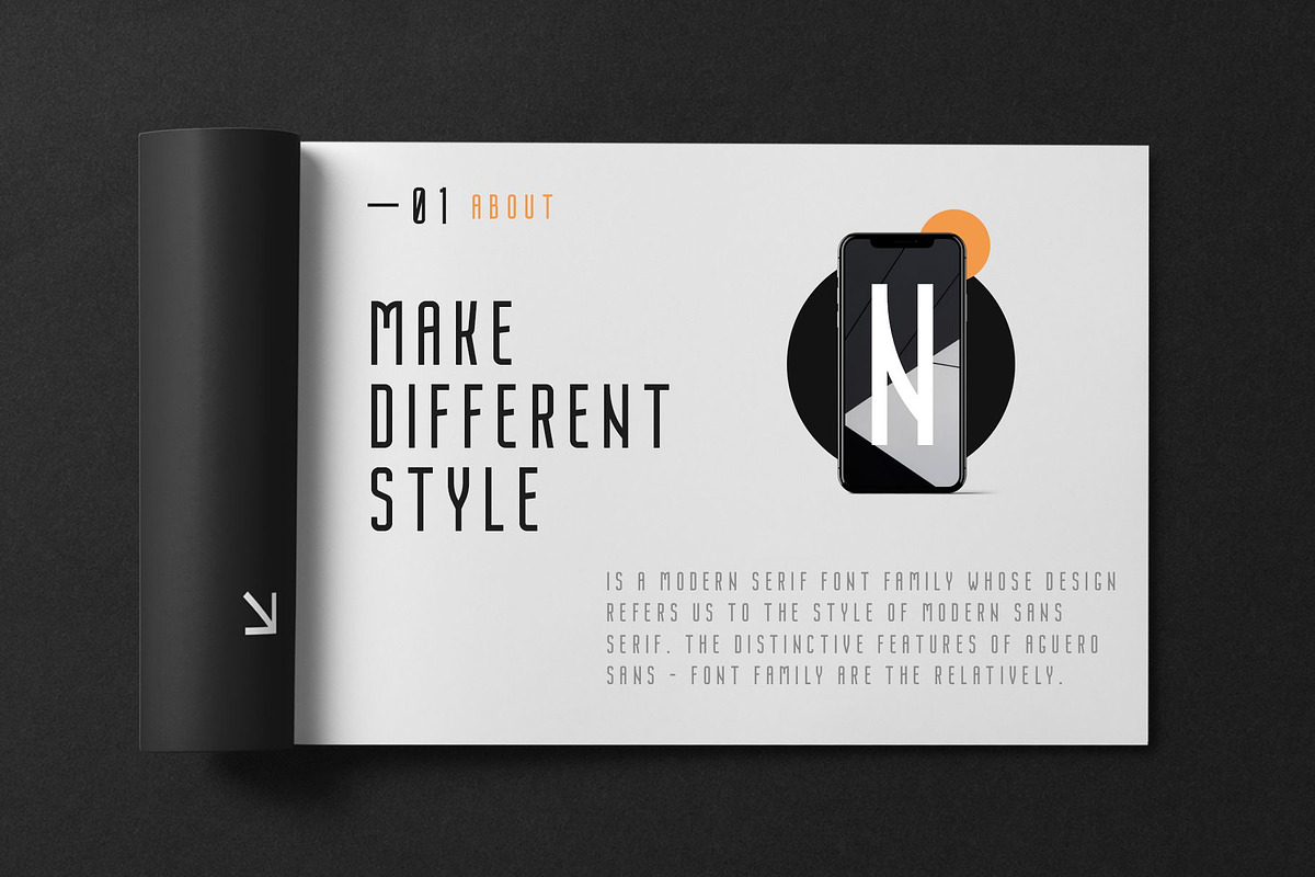 Nordin - Condensed Sans Serif Font preview 2