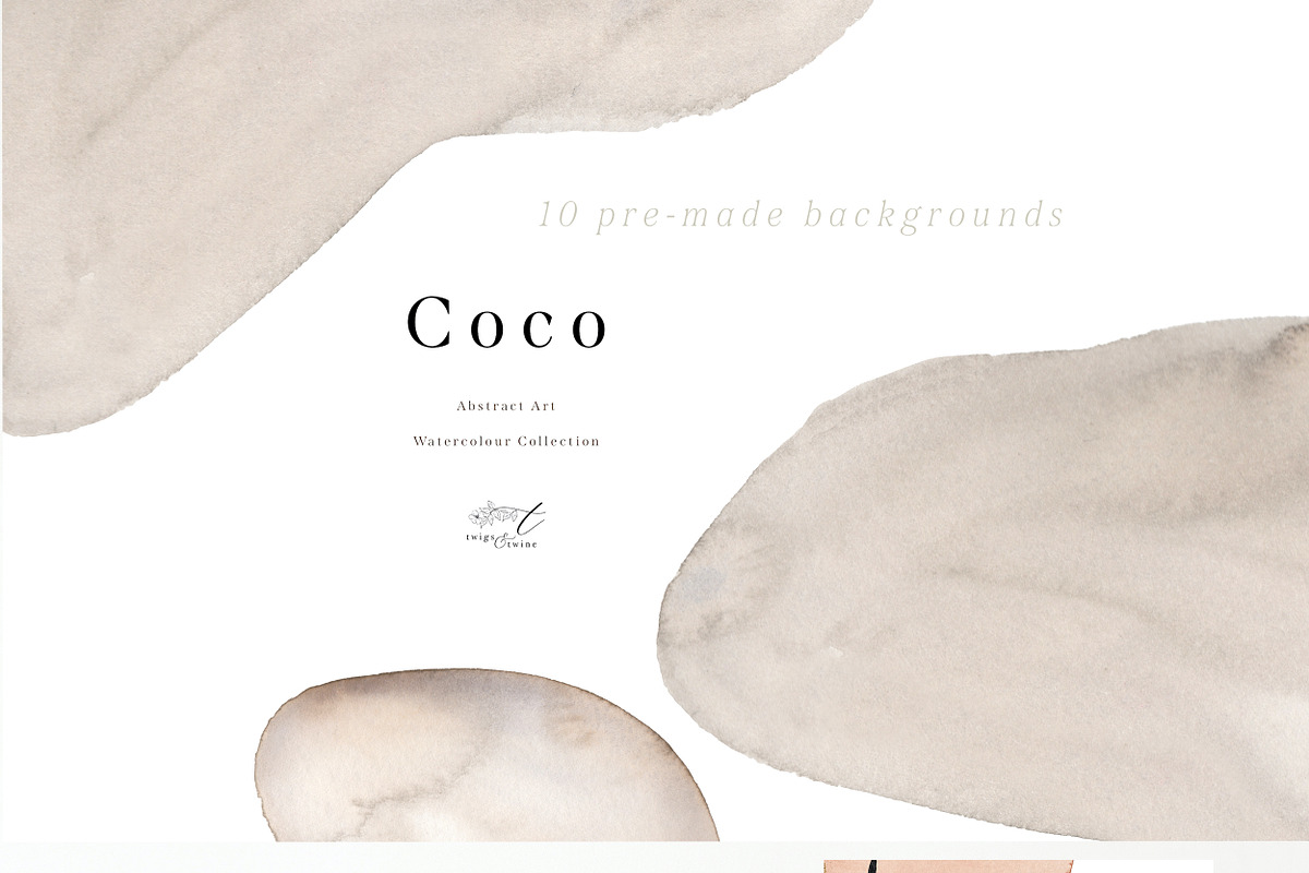 Coco - Abstract Watercolors, an Illustration by Twigs and Twine (Photo 11 of 14)