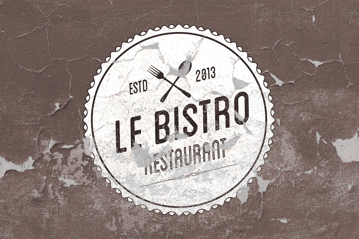 5 Vintage Overlay Textures Mock-up preview 2