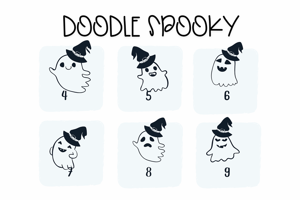 Doodle Spooky |Halloween Fonts preview 4