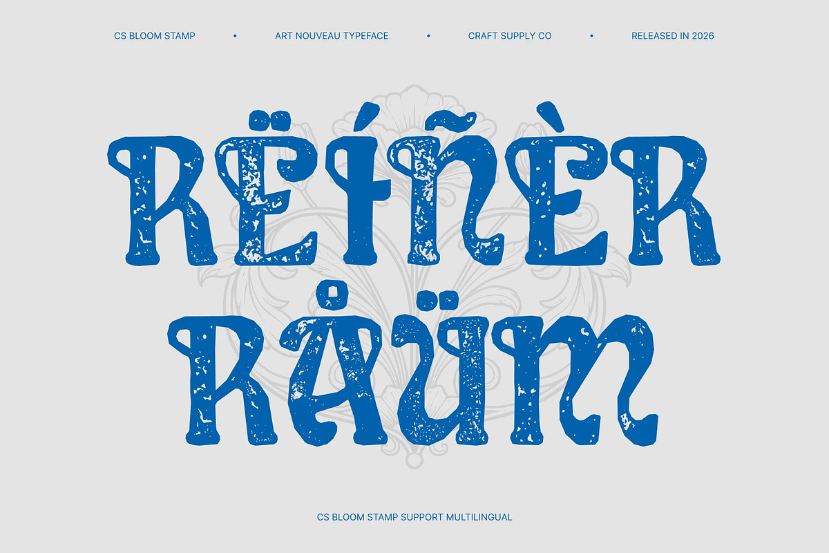 CS Bloom Stamp, a Serif Font by Craft Supply Co. (Photo 7 of 8)