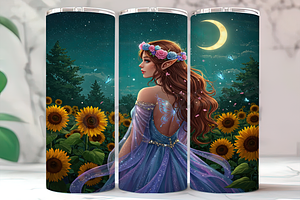 Celestial Moon Magic Tumbler, a Background Photo by LamanAzalea