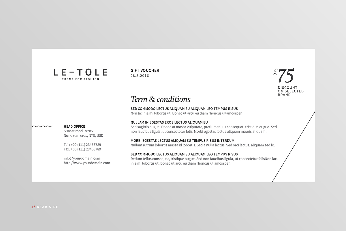Fashion Gift Voucher, a Card Template by BOXKAYU (Photo 9 of 9)