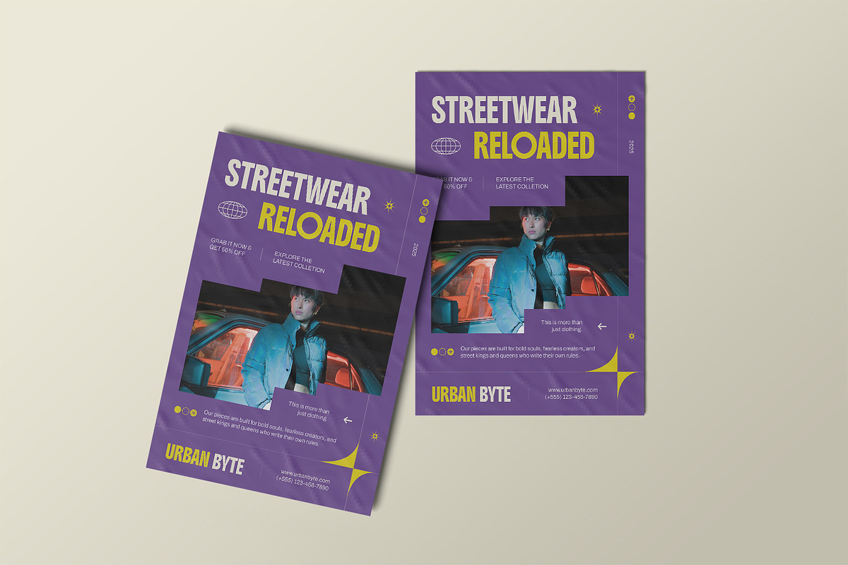 Urban Byte - Poster Template, a Poster Template by StreaksideStd (Photo 2 of 3)