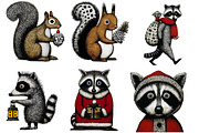 Christmas woodland clipart, an Illustration by Designworld (Thumbnail 4 of 6)