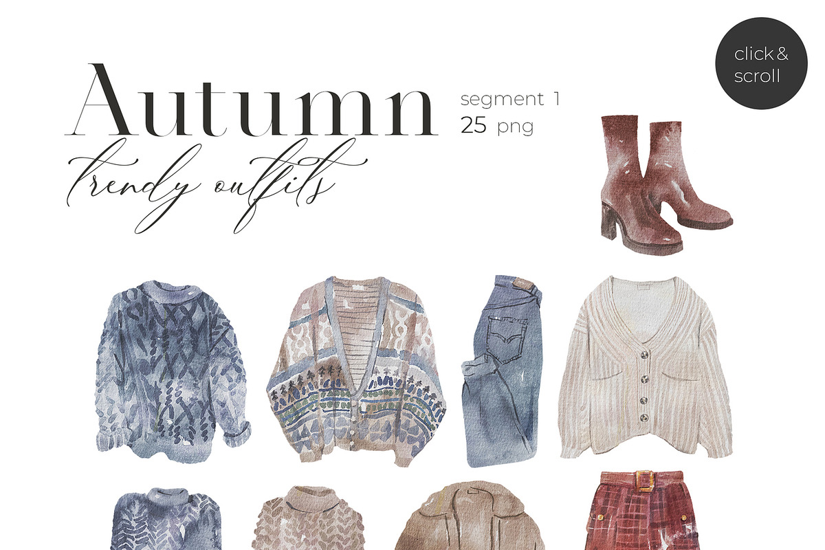 AUTUMN ULTIMATE watercolor set, an Animal Illustration by Kaleriia (Photo 2 of 12)