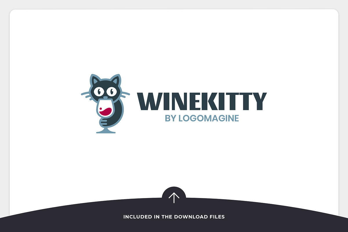 Wine Kitty Logo Template, a Branding & Logo Template by LOGOMAGINE (Photo 10 of 16)