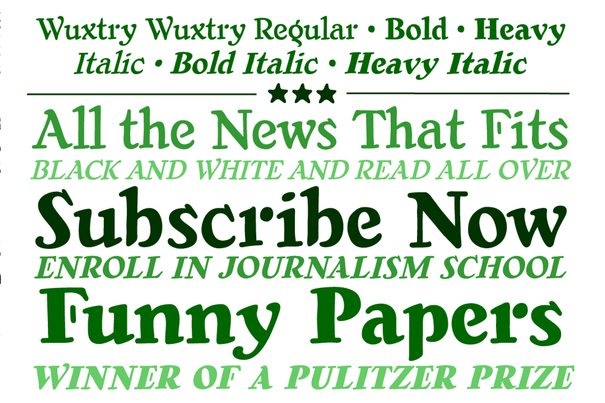 Wuxtry Wuxtry, a Handwritten Font by Comicraft Fonts (Photo 2 of 3)