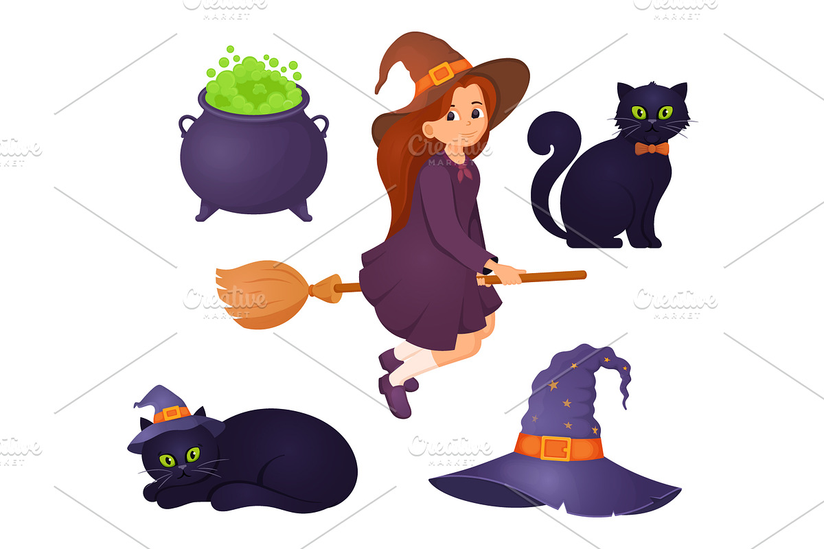 Cute Halloween character collection, a Seasonal Illustration by Yayasya (Photo 2 of 3)