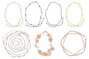 Patterned vector brushes Sprigs, a Brush Add-On by Elena Terzi (Thumbnail 3 of 5)