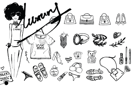 Fashion Luxury Sketching bundle