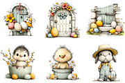Farmhouse Easter Clipart, an Illustration by Sublimation Artist (Thumbnail 5 of 7)