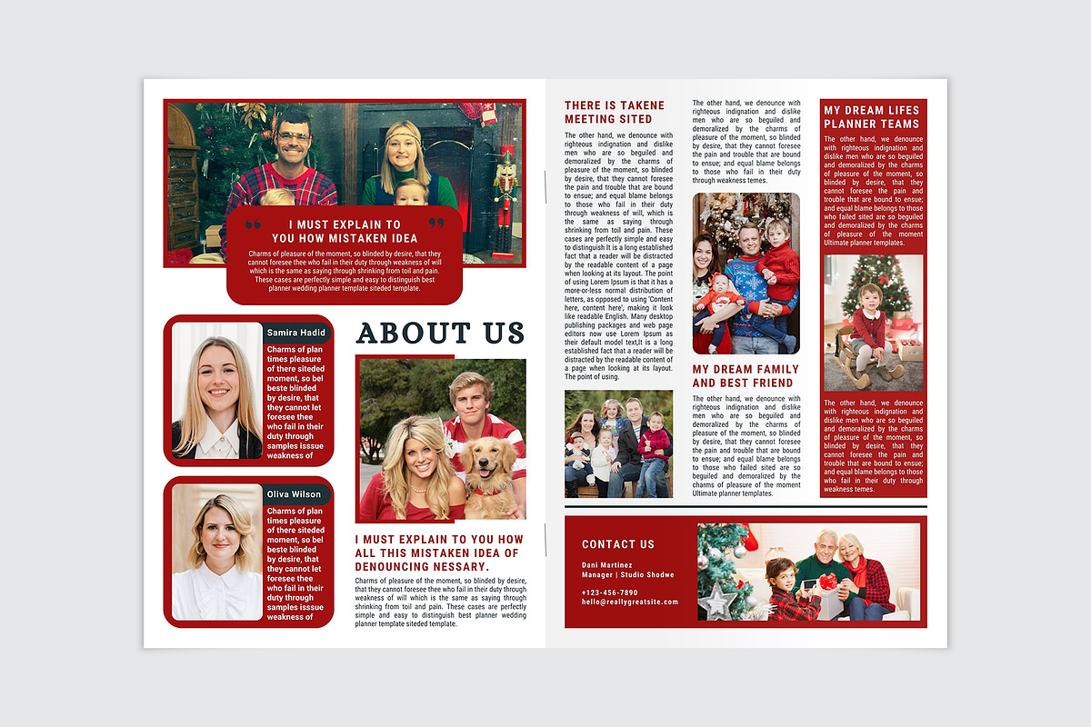 Christmas Newsletter Template, a Stationery Template by MNT-Creator (Photo 2 of 3)