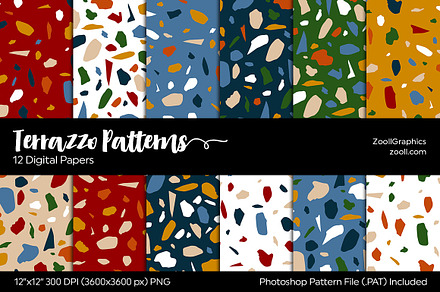 Terrazzo Digital Papers