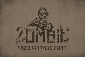 Zombie Modern Label Typeface