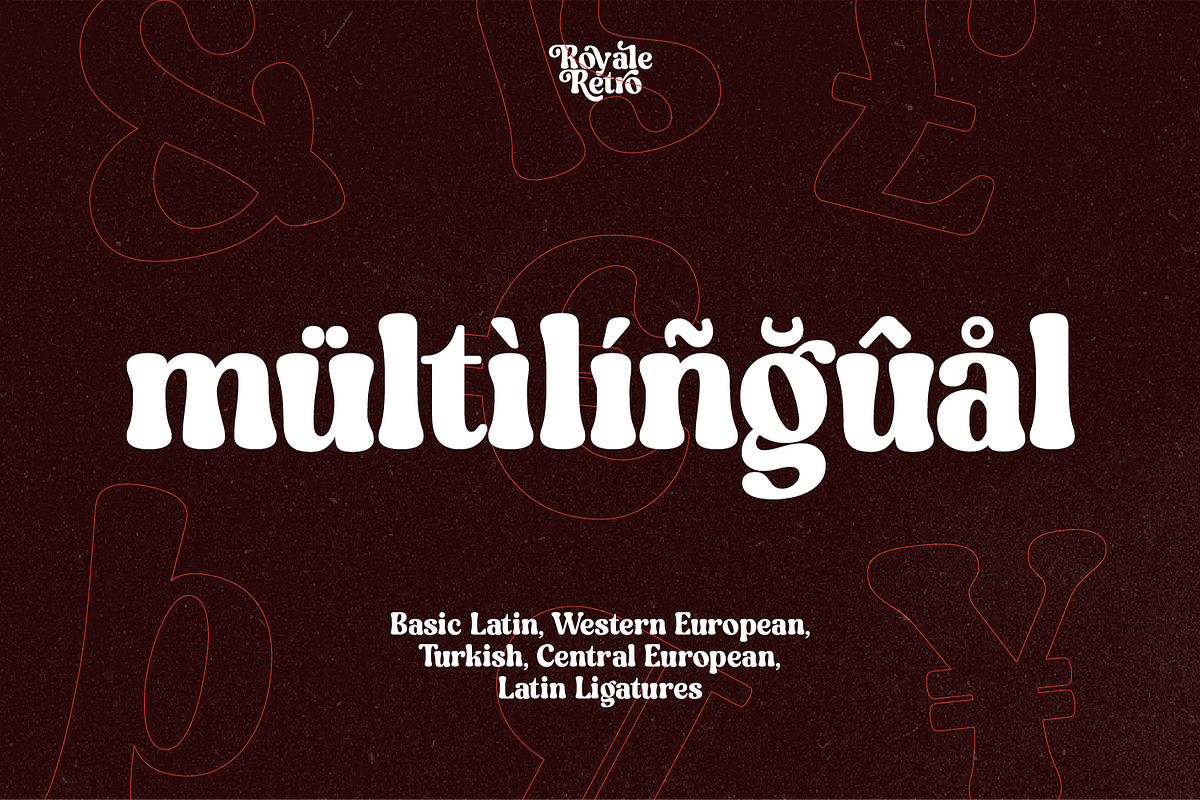 Royale Retro Whimsical Vintage Serif, a Sans Serif Font by Haps Space (Photo 8 of 10)