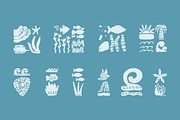 200+ OCEAN CLIPARTS - HAND DRAWN, a Seasonal Illustration by JuDesign (Thumbnail 14 of 23)