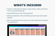 Social Media Captions for Candles, a Social Media Template by SmallMakersContent (Thumbnail 3 of 5)