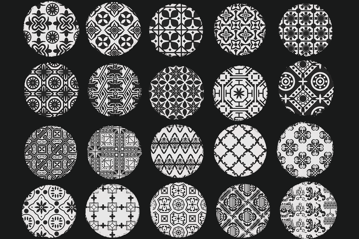 Traditional Asian pattern brushes, a Brush Add-On by TheWhiteCatLab (Photo 10 of 10)