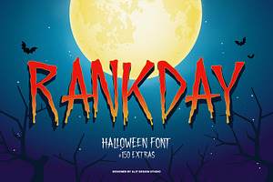 Rankday Halloween Font Plus Bonus